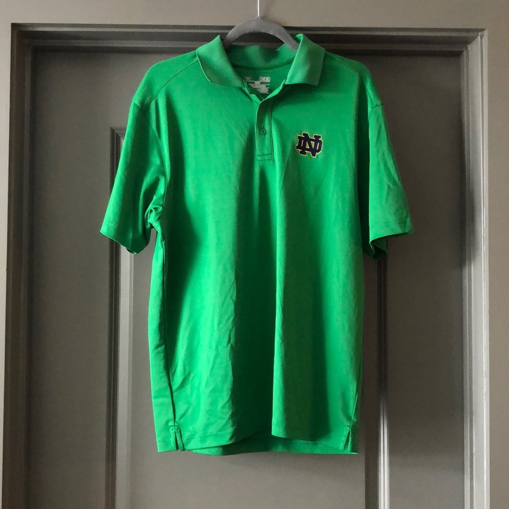 Notre Dame Green Collared Shirt